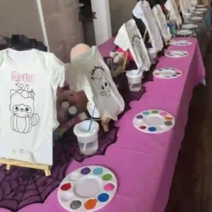 Crafty Onesie Painting Party for Your Baby Shower