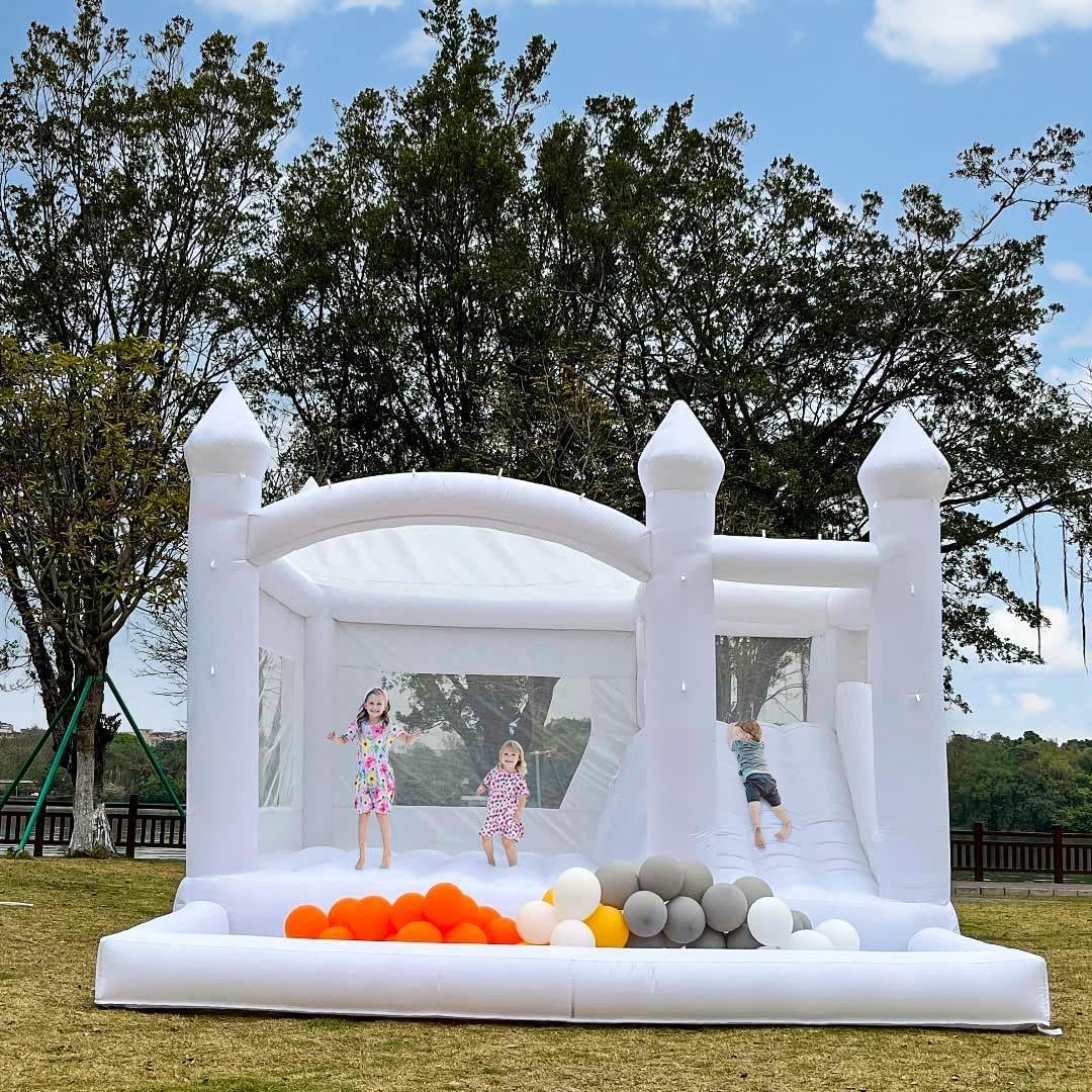 15FT X 13FT White Bounce House - Image 3