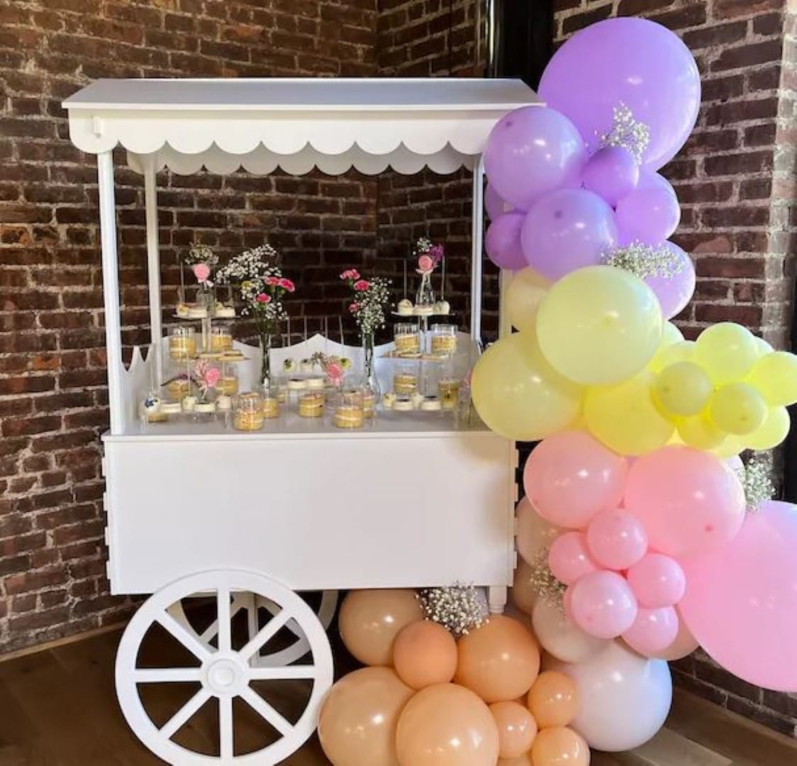 Cart Rentals: Champagne, Snack & Candy, Flower Cart - Image 2
