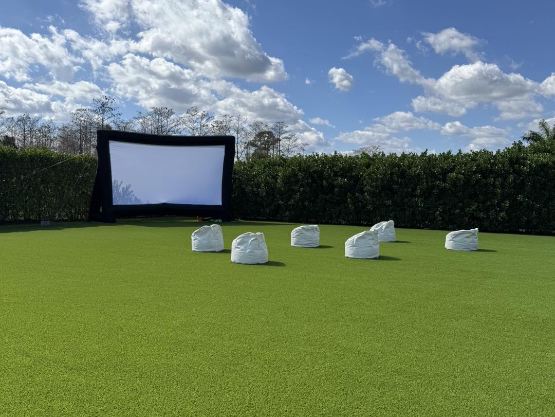 Movie Night with bean bags