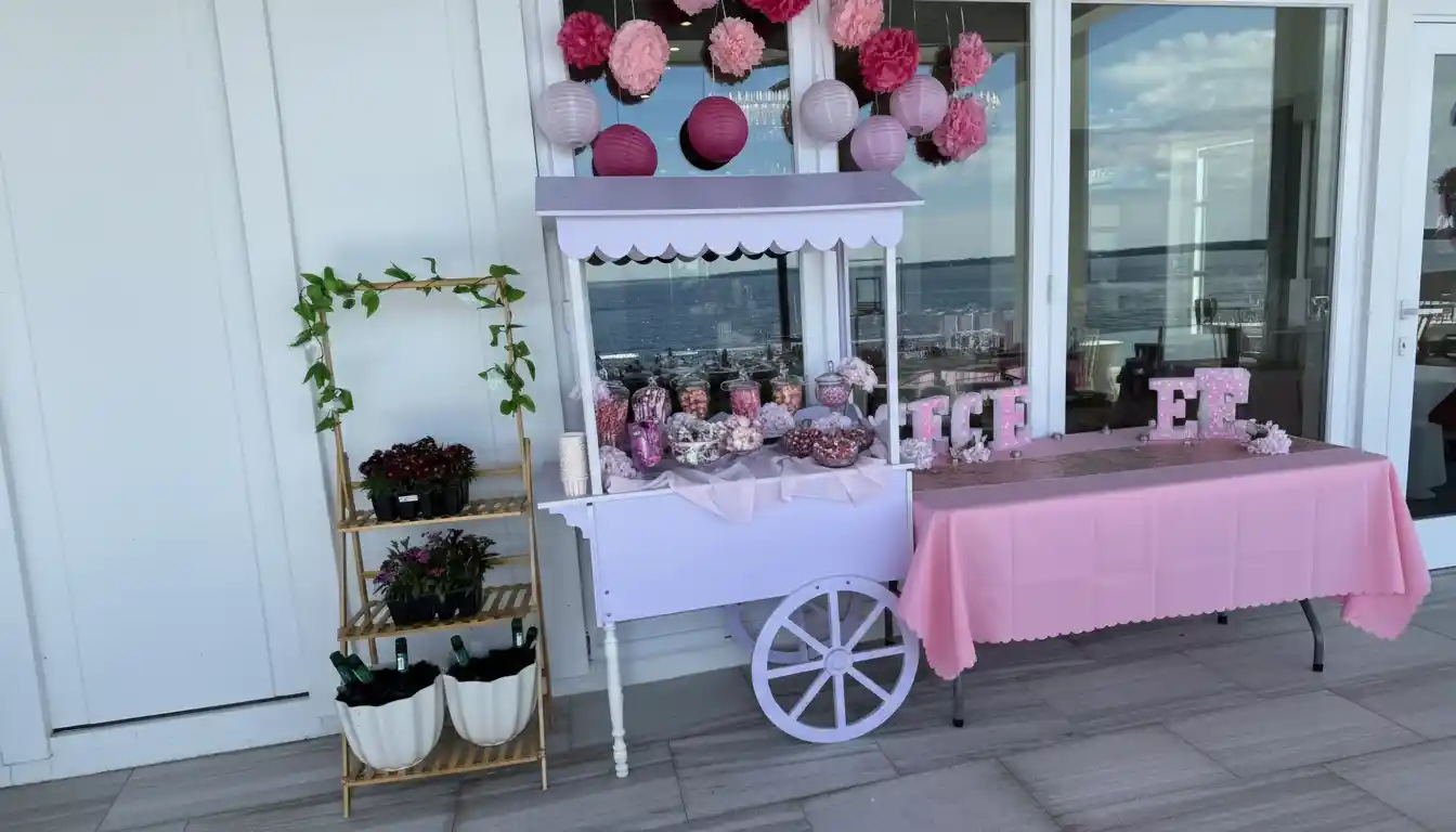 Cart Rentals: Champagne, Snack & Candy, Flower Cart - Image 8